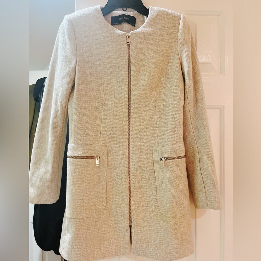 Zqra Gray Peacoat